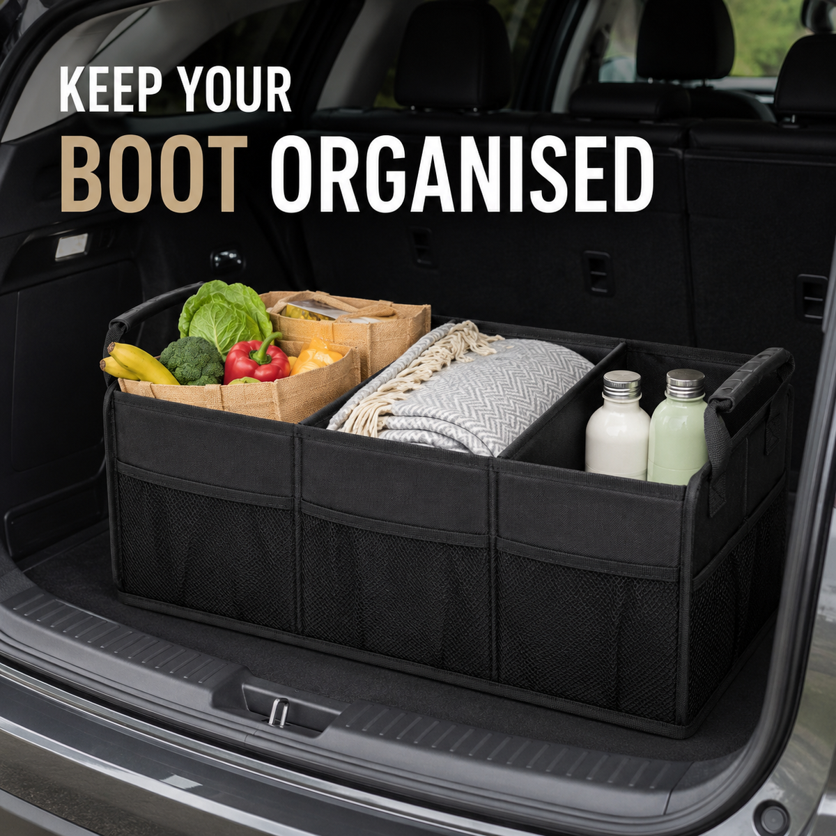 Foldable Car Boot Organiser