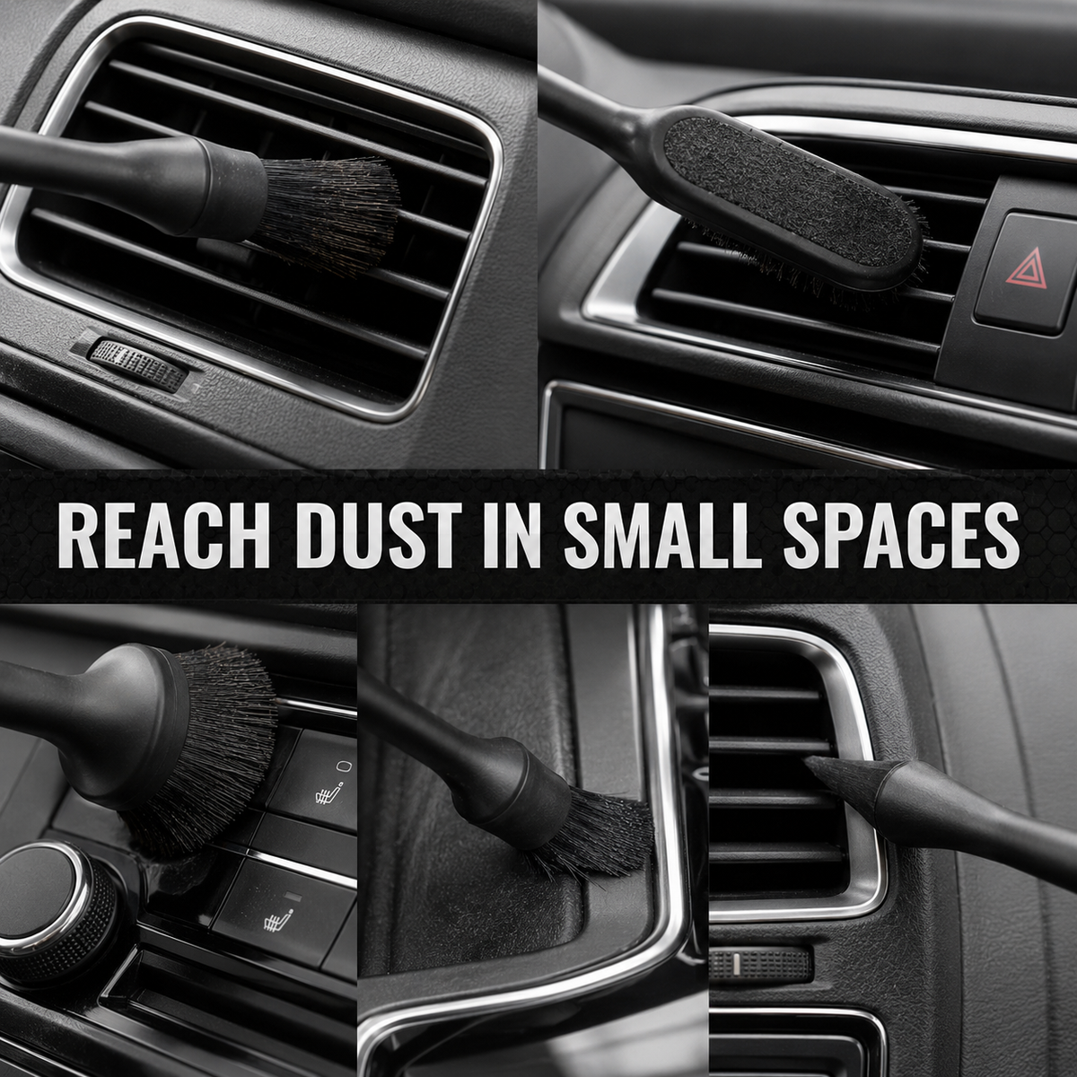 Car Interior Detailing Brush Set - 5 Piece