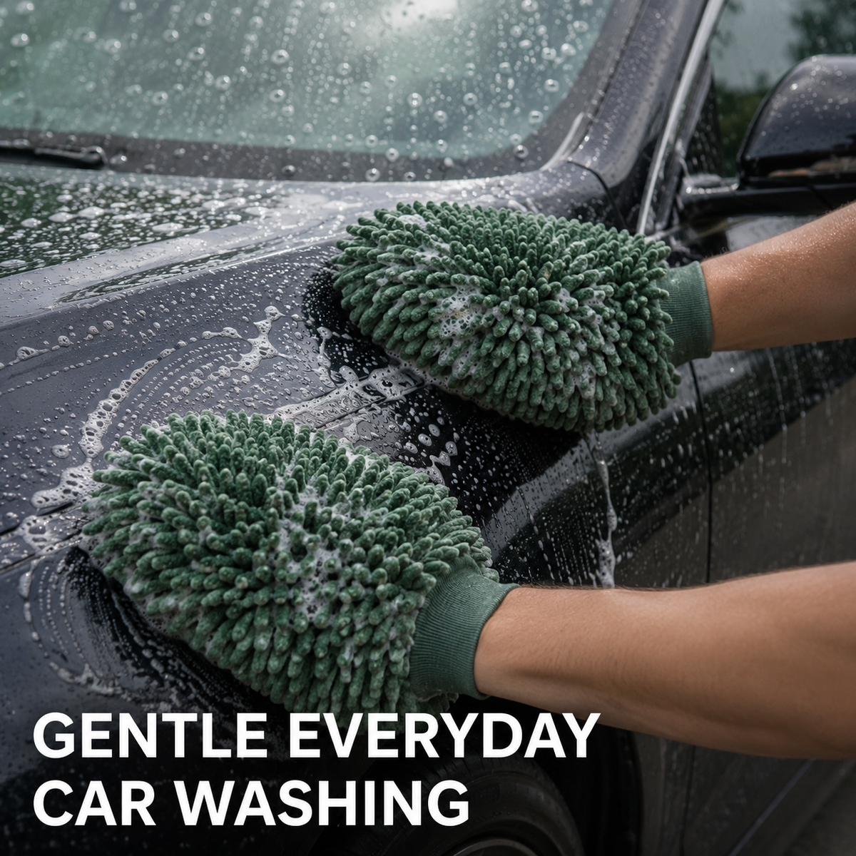 Microfibre Car Wash Mitt - Pair