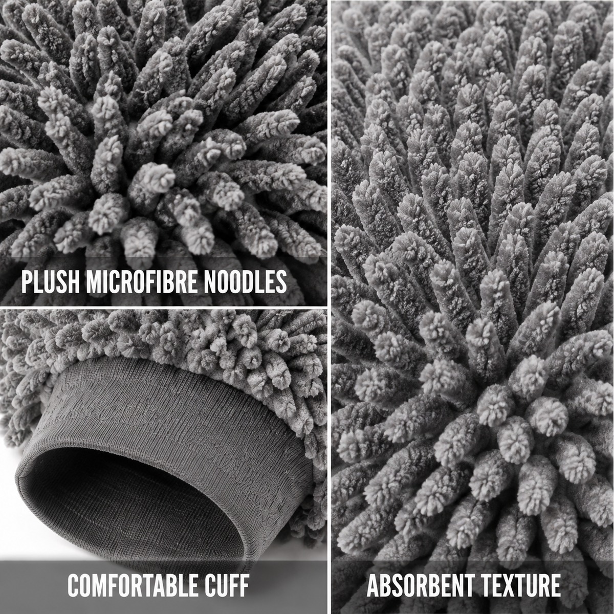 Microfibre Car Wash Mitt - Pair