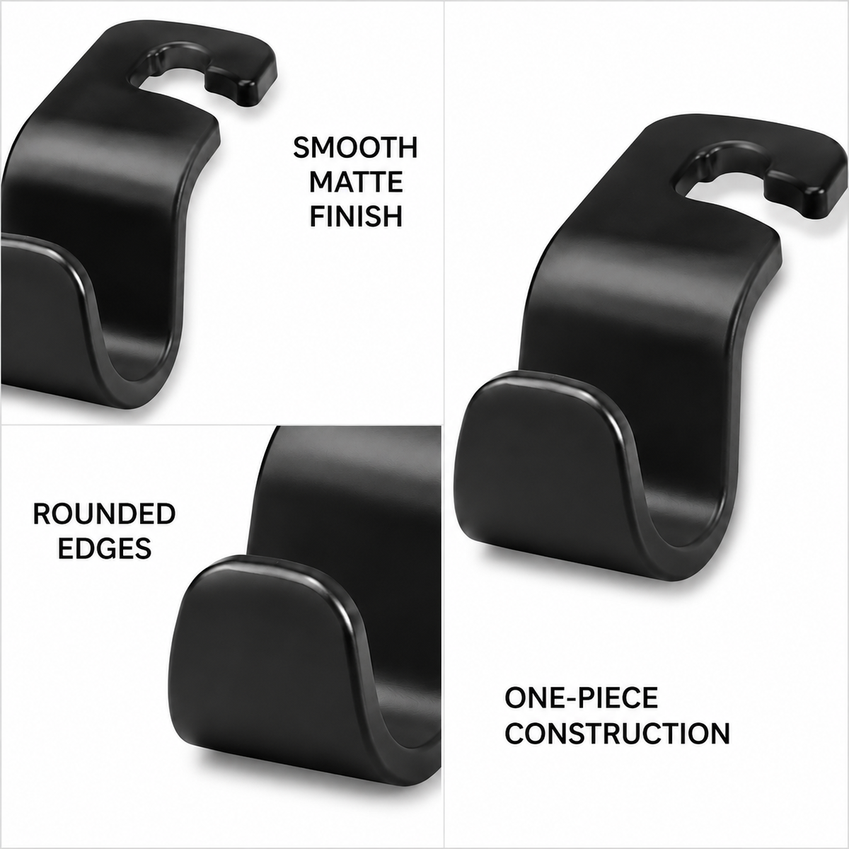 Car Headrest Storage Hooks - Set of 4