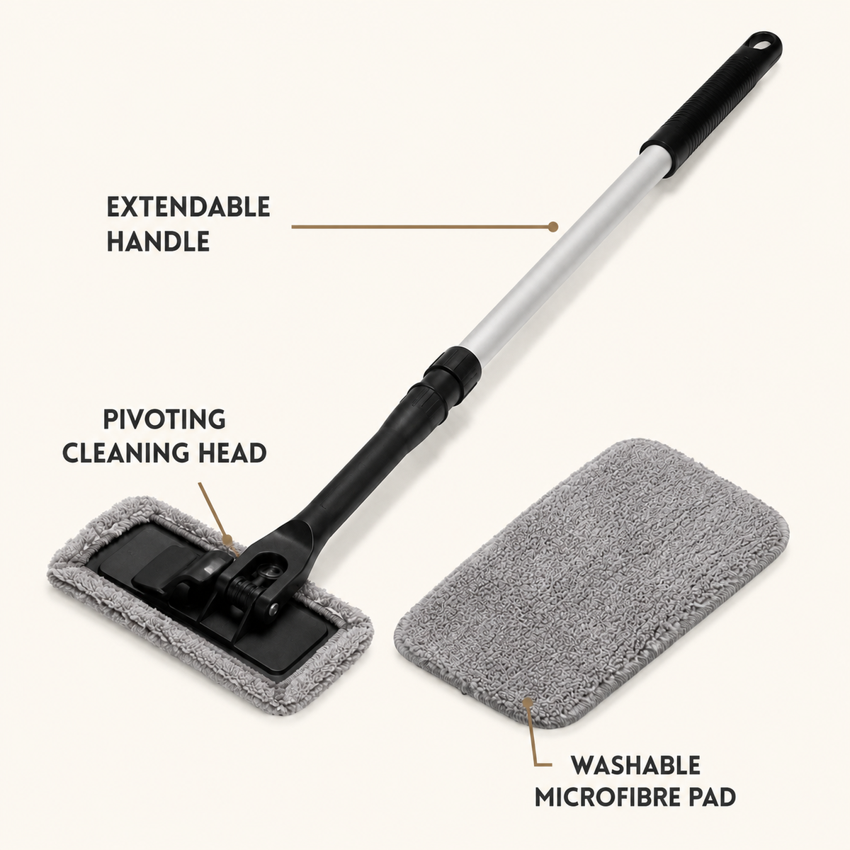 Long-Handle Windscreen Cleaning Tool